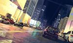  bad_pixiv_id building car chinese_commentary city cityscape commentary_request dutch_angle ground_vehicle ibara_dance lamppost motor_vehicle night original outdoors pavement people reflective_floor road scenery signature street 