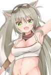  animal_ears googles lily_(lost_pause) navel photoshop 