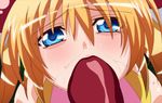  blonde_hair blue_eyes fellatio hair_ornament honjou_erena magical_girl mahou_shoujo_erena tentacle twintails valkyria_(studio) 