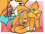  69_position anus cunnilingus eyes_closed female female/female floatzel fur licking multi_tail nintendo oral orange_fur orgasm pok&eacute;mon pussy pussy_juice raised_tail sex spread_legs spreading tongue tongue_out vaginal video_games whimsydreams 