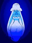  animated blue_skin boo_(mario) breasts clothing dress elbow_gloves female ghost gloves hair hair_over_eyes humanoid jiggle mario_bros minus8 mouthless nintendo not_furry solo spirit video_games white_hair wide_hips 