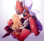  1girl artist_request blonde_hair claws female mega_pokemon mega_scizor nintendo pokemon scizor serena_(pokemon) 