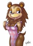  animal_crossing apron big_breasts breasts brown_fur c0nker cleavage clothed clothing cute female freckles fur hedgehog mammal nintendo sable_able solo standing teasing video_games 