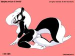  anthro butt eric_schwartz female looking_back mammal nude skunk stacey 