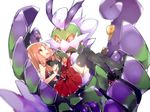  1girl female nintendo pokemon serena_(pokemon) skirt smile tornadus 