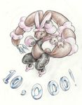  ambiguous_gender brown_fur cute duo eyes_closed fur lopunny mega_evolution mega_lopunny mon311 nintendo plusle pok&eacute;mon smile video_games 