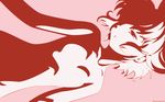  flat_chest high_contrast highres monochrome negativezero nude pink_background red renkin_san-kyuu_magical_pokaan short_hair simple_background solo vector_trace wallpaper yuuma_(renkin_san-kyuu_magical_pokaan) 
