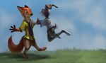  disney judy_hopps judyhopps latex_(artist) nick_wilde nickwilde zootopia 