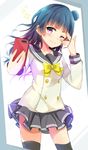  dorisu2 love_live!_sunshine!! seifuku thighhighs tsushima_yoshiko 