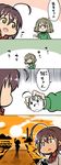  ahoge ball check_translation comic heterochromia highres idolmaster idolmaster_cinderella_girls mole mole_under_eye multiple_girls pun shisotex takagaki_kaede translation_request wakiyama_tamami 