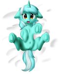  2016 cub equine female friendship_is_magic fur hair hi_res hooves horn icy_wings looking_at_viewer lyra_heartstrings_(mlp) mammal multicolored_hair my_little_pony navel open_mouth pussy solo spread_legs spreading two_tone_hair underhoof unicorn young 