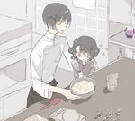  asselin_bb_ii bad_id bad_pixiv_id black_hair bowl chef chef_uniform child closed_eyes cookie_cutter double-breasted eyepatch hair_over_one_eye idolmaster idolmaster_side-m kitchen male_focus measuring_cup mixing_bowl mole mole_under_mouth multiple_boys oven red_eyes royu satan_(idolmaster) shinonome_souichirou short_hair sparkle spatula stuffed_toy time_paradox wavy_hair wavy_mouth whisk younger 