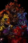  animatronic avian bear bow_tie broken canine claws clothing endo_skeleton evil_grin female five_nights_at_freddy&#039;s five_nights_at_freddy&#039;s_4 fur glowing hat hexencoder hopelessness lagomorph machine male mammal metal nightmare_bonnie_(fnaf) nightmare_chica_(fnaf) nightmare_cupcake_(fnaf) nightmare_foxy_(fnaf) nightmare_freddy_(fnaf) rabbit robot smile stare teeth tongue video_games 