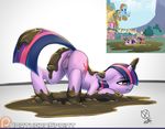  anus dirty equine female friendship_is_magic hair mammal mud my_little_pony northernsprint presenting pussy twilight_sparkle_(mlp) 