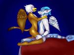  angel_dragon avian bed better_version_at_source cum cum_in_pussy cum_inside drax gryphon knot my_little_pony sex 