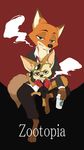  2016 canine digital_media_(artwork) disney fennec finnick fox male mammal neco3ya nick_wilde smoking zootopia 