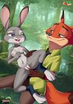  2016 anthro armpits blush buckteeth clothed clothing disney female fur hi_res jewelry judy_hopps lagomorph mammal necklace open_mouth panties purple_eyes rabbit solo teeth topless underwear unknown_artist zootopia 