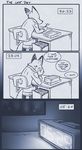  2016 anthro canine comic dialogue disney english_text fox fur hi_res male mammal mistermead monochrome nick_wilde simple_background text zootopia 