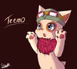  2016 cute male open_mouth paws senz suprice teemo 