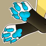  ambiguous_gender anthro feline foot_focus kellwolfik mammal simple_background solo 