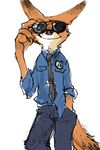  2016 canine digital_media_(artwork) disney fox koshixxx male mammal nick_wilde zootopia 