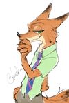  2016 canine digital_media_(artwork) disney fox koshixxx male mammal nick_wilde zootopia 