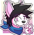  canine chainchomped colorful fox icon invalid_tag laggingdiamond looking_at_viewer mammal piercing 