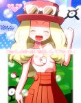  1girl blonde_hair blue_eyes creatures_(company) game_freak nintendo nipples pokemon pokemon_(game) pokemon_xy rorretsim serena_(pokemon) topless 