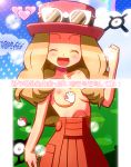  1girl blonde_hair blue_eyes creatures_(company) game_freak nintendo nipples pokemon pokemon_(game) pokemon_xy rorretsim serena_(pokemon) topless 