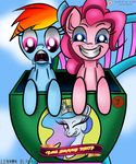  blue_eyes duo earth_pony equine female feral friendship_is_magic fur hair horse lennonblack_(artist) mammal multicolored_hair my_little_pony open_mouth outside pegasus pink_hair pinkie_pie_(mlp) pony rainbow_dash_(mlp) rainbow_hair roller_coaster sky wings 