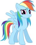  alpha_channel equine female feral friendship_is_magic hair mammal multicolored_hair my_little_pony nxzc88 pegasus rainbow_dash_(mlp) smile solo wings 