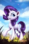  2016 assasinmonkey blue_eyes cutie_mark equine female friendship_is_magic hair horn mammal my_little_pony portrait purple_hair rarity_(mlp) solo unicorn 