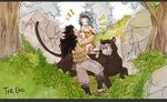  1boy 1girl fairy_tail female male rusky 