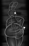  &lt;3 animatronic big_butt breasts butt butt_grab crossgender female five_nights_at_freddy&#039;s five_nights_at_freddy&#039;s_2 hand_on_butt huge_butt lagomorph looking_back machine mammal mizumew rabbit rear_view robot shadow_bonnie_(fnaf) smile video_games white_eyes 