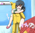  1girl ass blush censored cross_section cum cum_in_pussy gym_leader holding hypno mosaic_censoring natsume_(pokemon) nintendo open_mouth penis pokemon saliva sex shiny shiny_hair shiny_skin takamametora tongue vaginal 