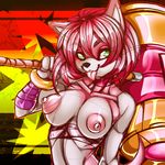  2016 amy_rose anthro areola big_breasts breasts crystal-for-ever erect_nipples female hammer hedgehog mammal nipples solo sonic_(series) tools 