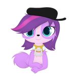  alpha_channel anthro blue_eyes canine collar dog hair hat littlest_pet_shop looking_at_viewer mammal pink_hair purple_hair roxandasher simple_background solo transparent_background zoe_trent 