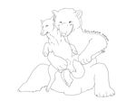  2016 anthro bear big_penis bulge canine duo female female_on_top forced huge_penis larger_male male mammal on_top penetration penis rape sex simple_background size_difference smaller_female vaginal vaginal_penetration wolf 
