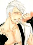  2boys abs bleach cum cum_in_mouth erection fellatio male_focus muguruma_kensei muscle naughty_face penis silver_hair tagme tongue tongue_out yaoi yellow_eyes 