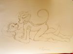  2015 2016 anthro black_and_white blush butt cuddling cute duo embracing fur greyscale hair hi_res invalid_tag love male male/male mammal monochrome mouse mustelid nipples noxor nude otter pencil_(artwork) pose rat rodent romantic romantic_couple simple_background smile traditional_media_(artwork) twymouse weasel 