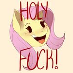  2016 equine evehly female fluttershy_(mlp) friendship_is_magic horse mammal my_little_pony pony portrait reaction_image solo 