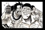  2boys age_difference drink multiple_boys one_piece portgas_d_ace smile whitebeard 
