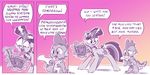  2016 book comic cutie_mark dialogue dilarus dragon duo english_text equine female feral friendship_is_magic fur hair horn letter magic mammal monochrome multicolored_hair my_little_pony open_mouth scalie scroll spike_(mlp) text twilight_sparkle_(mlp) unicorn 