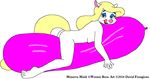  2016 all_fours animaniacs balloon balloon_fetish big_breasts breasts butt david_frangioso licking licking_lips minerva_mink nude teasing tongue tongue_out 