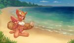  16:9 2016 absurd_res anthro beach big_ears blonde_hair breasts butterfly_wings canine chest_tuft choker clothed clothing cloud ear_tuft feet female fennec flower flower_in_hair fluffy fluffy_tail fox hair hi_res jewelry long_ears long_tail looking_at_viewer mammal navel navel_piercing necklace notdonebaking panties partially_clothed paws piercing pink_eyes plant sand seaside shirt sitting sky smile solo tank_top thick_tail thighband translucent tree tuft under_boob underwear undressing wallpaper water wings 