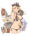  :d alcohol alternate_costume anchor_hair_ornament bare_shoulders beer beer_mug bikini blonde_hair breasts cleavage cropped_legs cup flag_print german_flag german_flag_bikini green_eyes groin hair_ornament hat holding holding_cup kantai_collection large_breasts long_hair looking_at_viewer low_twintails lowleg lowleg_bikini navel ningen_(ningen96) open_mouth peaked_cap prinz_eugen_(kantai_collection) side-tie_bikini simple_background sketch smile solo swimsuit twintails white_background 