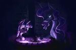 2016 duo equine female friendship_is_magic horn mammal my_little_pony plainoasis princess_luna_(mlp) purple_theme sparkles twilight_sparkle_(mlp) unicorn 