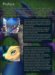  2016 anthro blush digimon english_text female lucario male mykiio nintendo pok&eacute;mon red_eyes renamon text video_games 