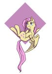  badday28 cutie_mark cyan_eyes equine feathered_wings feathers female feral fluttershy_(mlp) friendship_is_magic fur hair horse long_hair mammal my_little_pony pegasus pink_hair pony simple_background smile solo wings yellow_feathers yellow_fur 