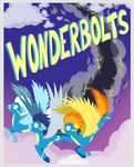  2016 badday28 clothing equine eyewear female fleetfoot_(mlp) friendship_is_magic goggles group male mammal my_little_pony pegasus poster skinsuit smoke soarin_(mlp) spitfire_(mlp) tight_clothing wings wonderbolts_(mlp) 